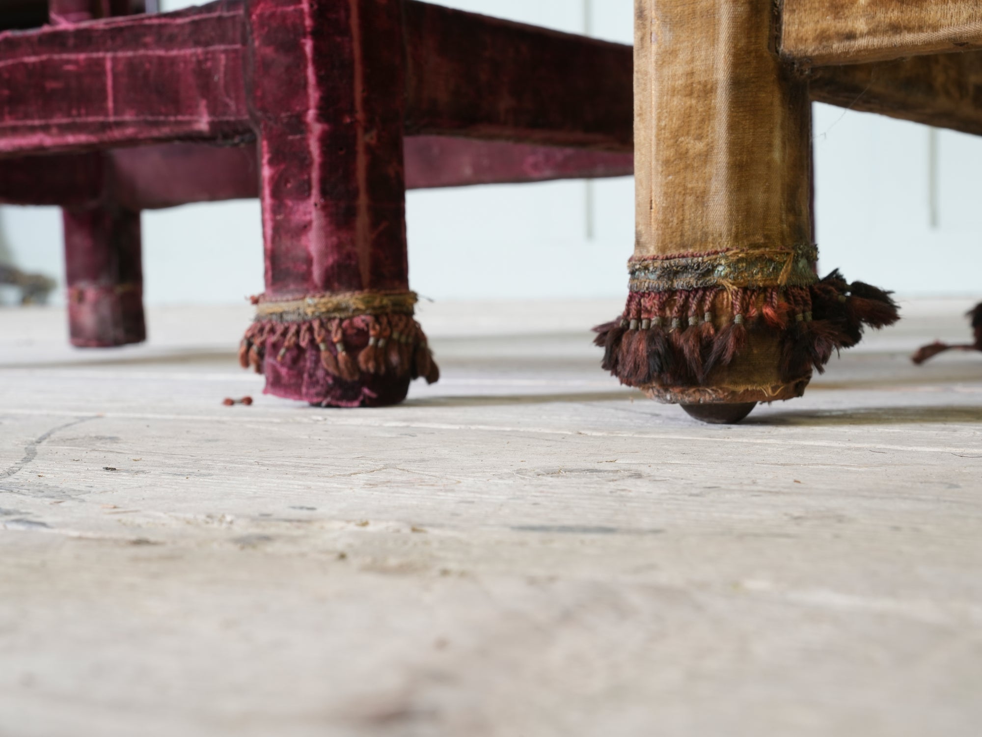 A Pair of Velvet Chairs in the manner of Lenygon & Sons