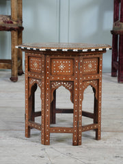 A Bone & Ebony Inlaid Hoshiarpur Table