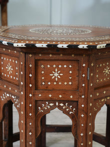 A Bone & Ebony Inlaid Hoshiarpur Table