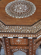 A Bone & Ebony Inlaid Hoshiarpur Table