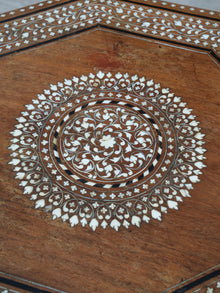 A Bone & Ebony Inlaid Hoshiarpur Table