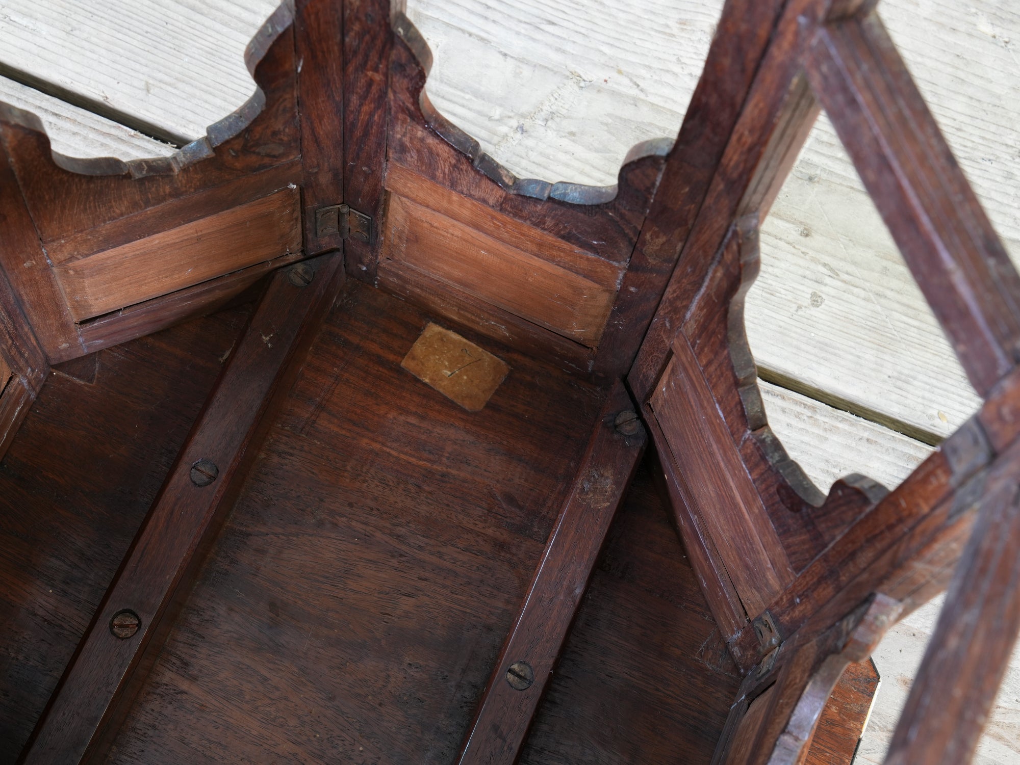 A Bone & Ebony Inlaid Hoshiarpur Table