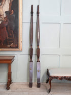 A Pair Of Late Regency Mahogany Bed Posts