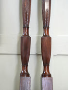 A Pair Of Late Regency Mahogany Bed Posts