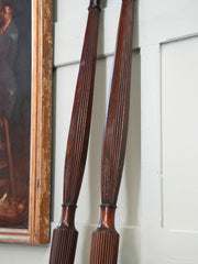 A Pair Of Late Regency Mahogany Bed Posts