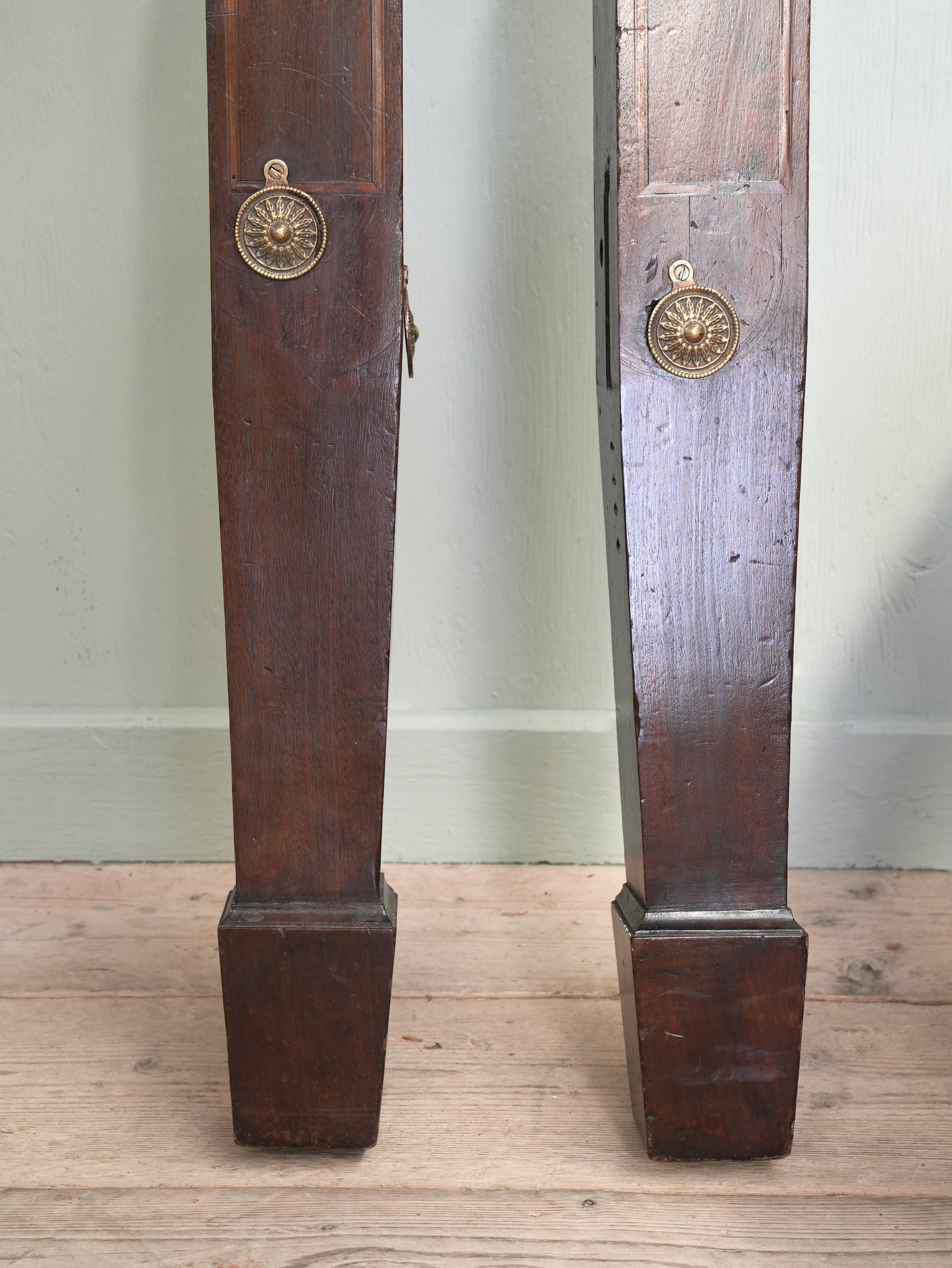 A Pair Of Late Regency Mahogany Bed Posts