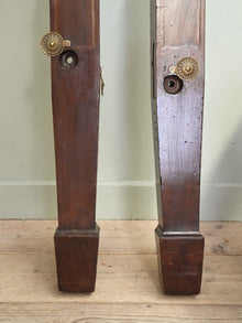 A Pair Of Late Regency Mahogany Bed Posts