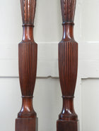 A Pair Of Late Regency Mahogany Bed Posts