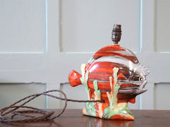 A Clarice Cliff Fish Form Table Lamp
