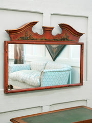 A Late 19th Century Chinoiserie Overmantel Mirror
