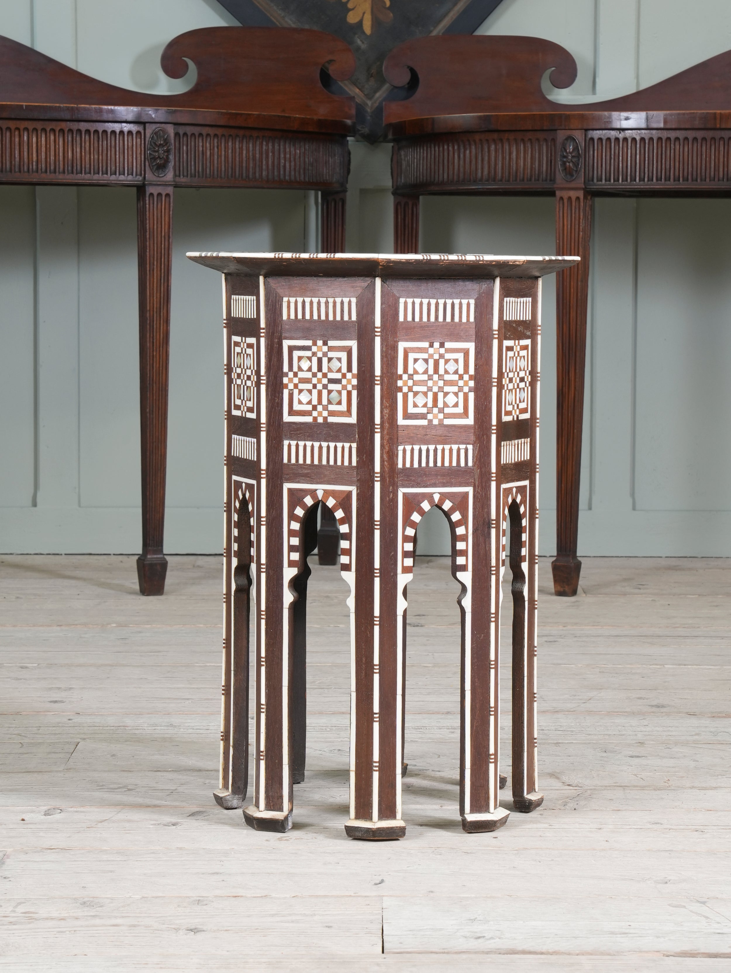 A Moorish Mother of Pearl Inlaid Occasional Table