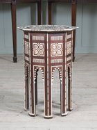 A Moorish Mother of Pearl Inlaid Occasional Table