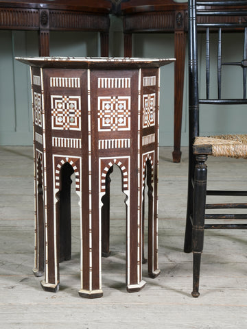 A Moorish Mother of Pearl Inlaid Occasional Table