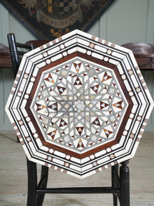 A Moorish Mother of Pearl Inlaid Occasional Table