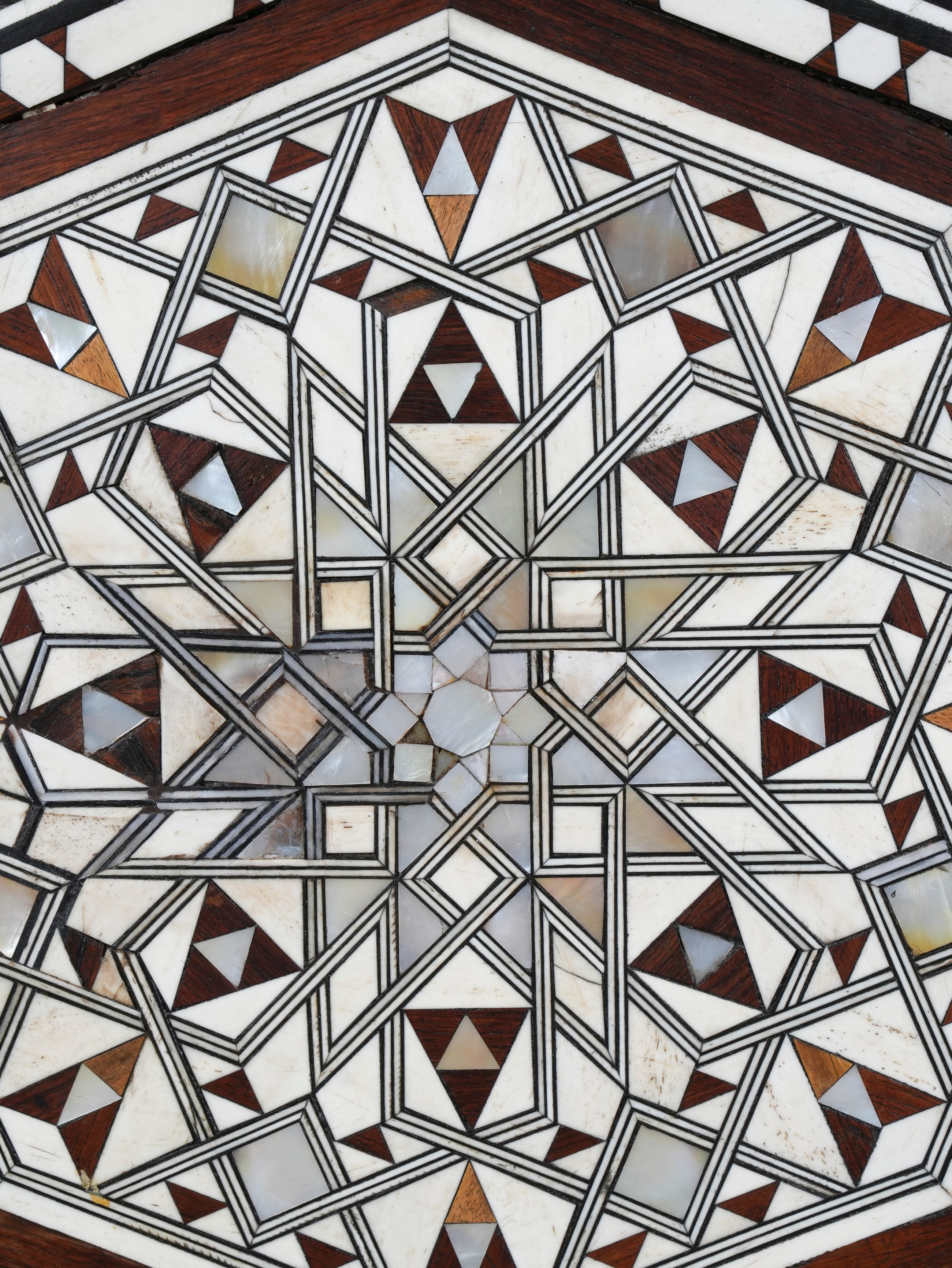 A Moorish Mother of Pearl Inlaid Occasional Table