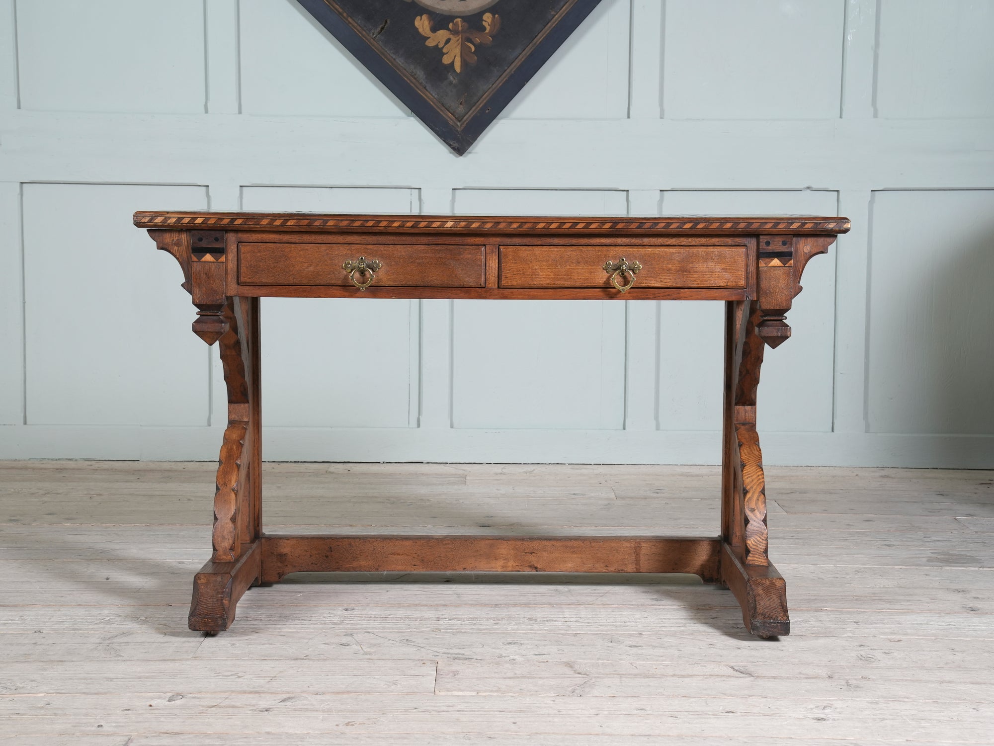 A Gothic Revival Desk in the manner of Charles Bevan
