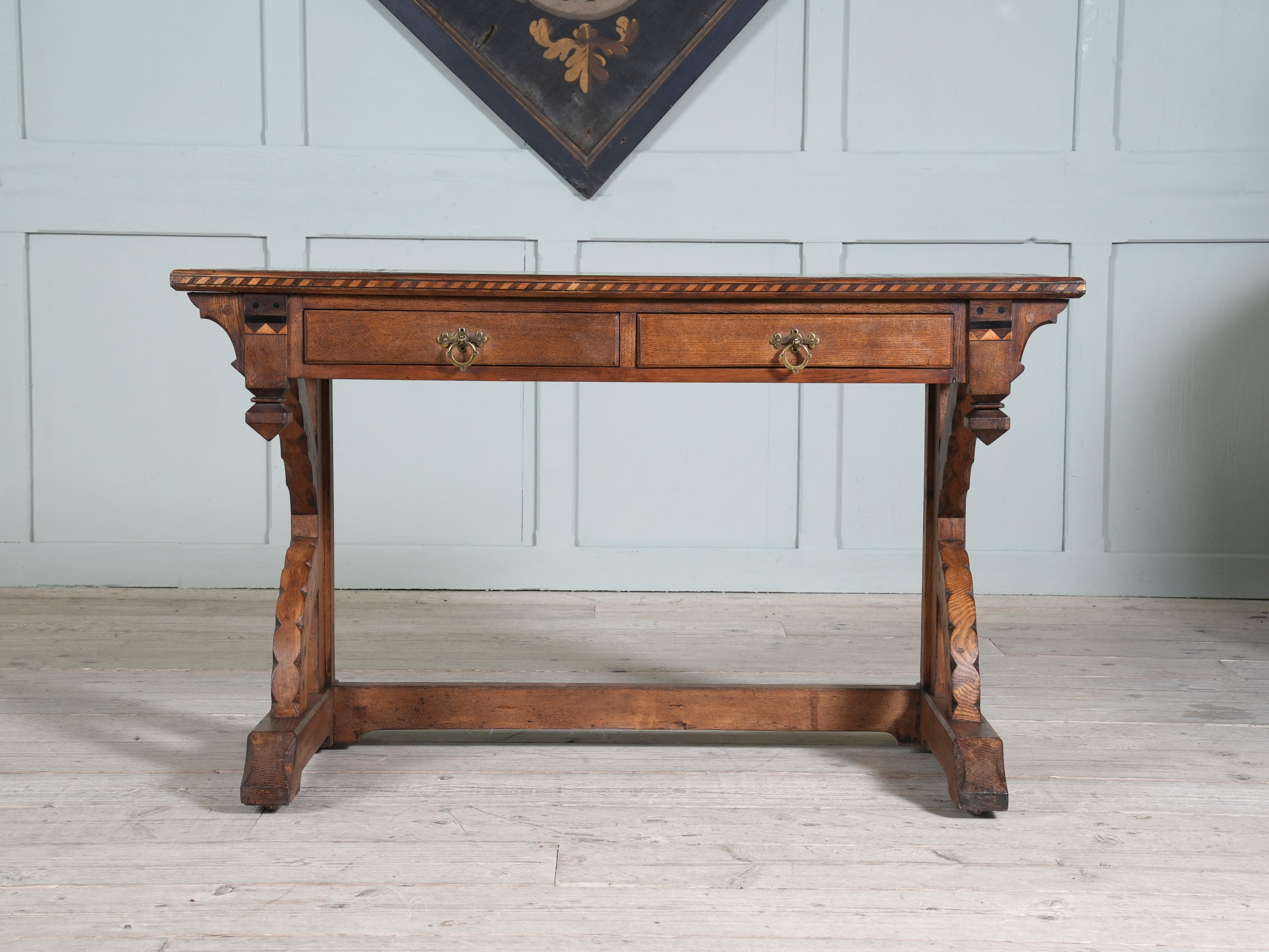 A Gothic Revival Desk in the manner of Charles Bevan