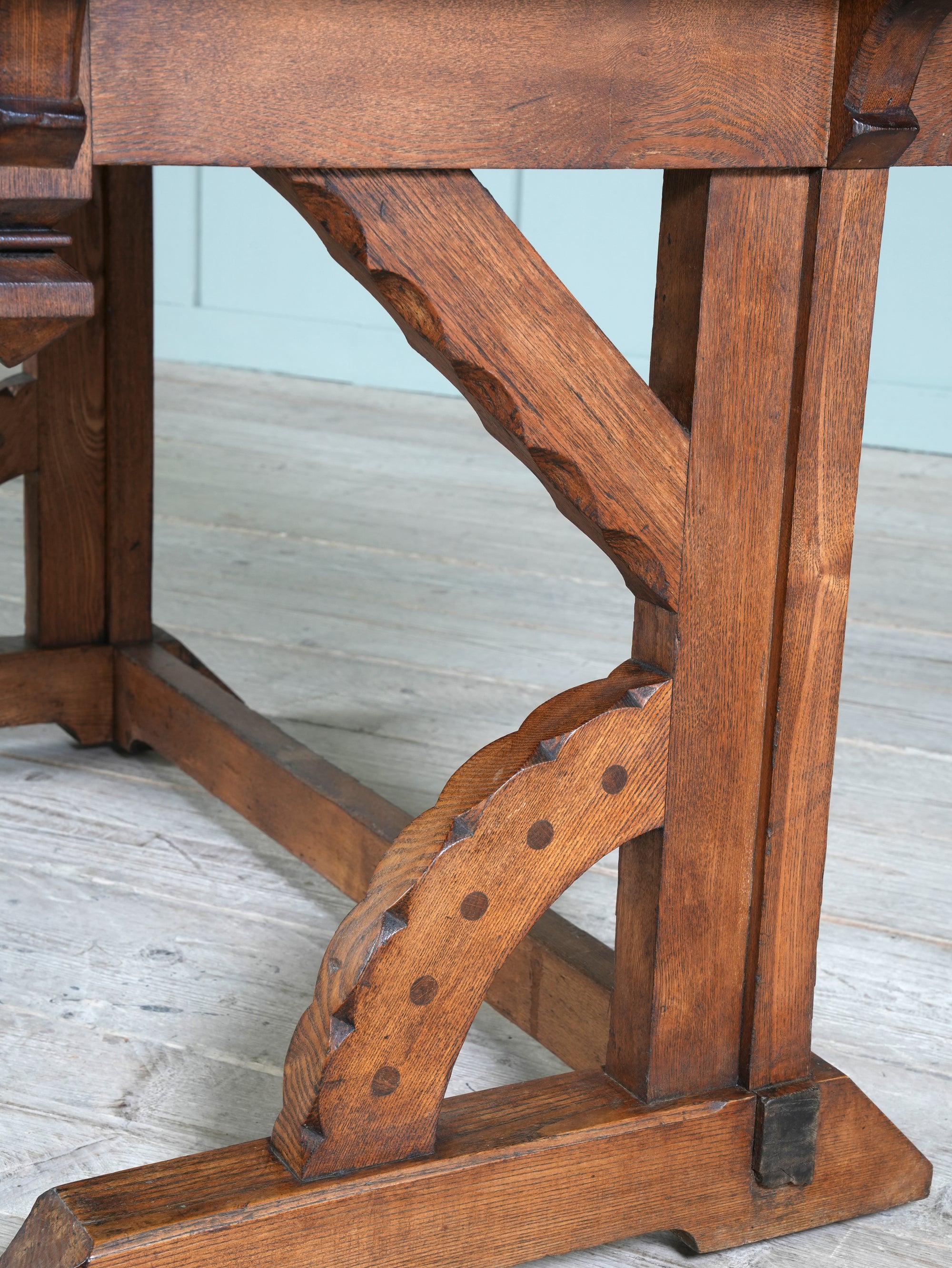 A Gothic Revival Desk in the manner of Charles Bevan