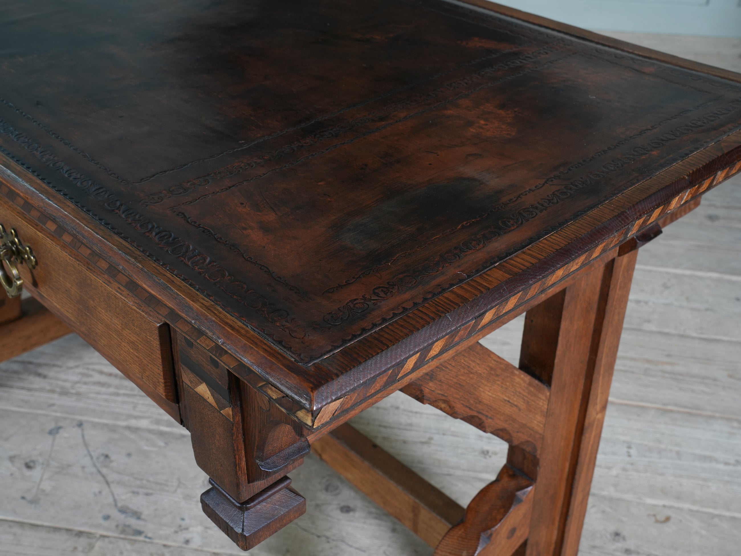 A Gothic Revival Desk in the manner of Charles Bevan