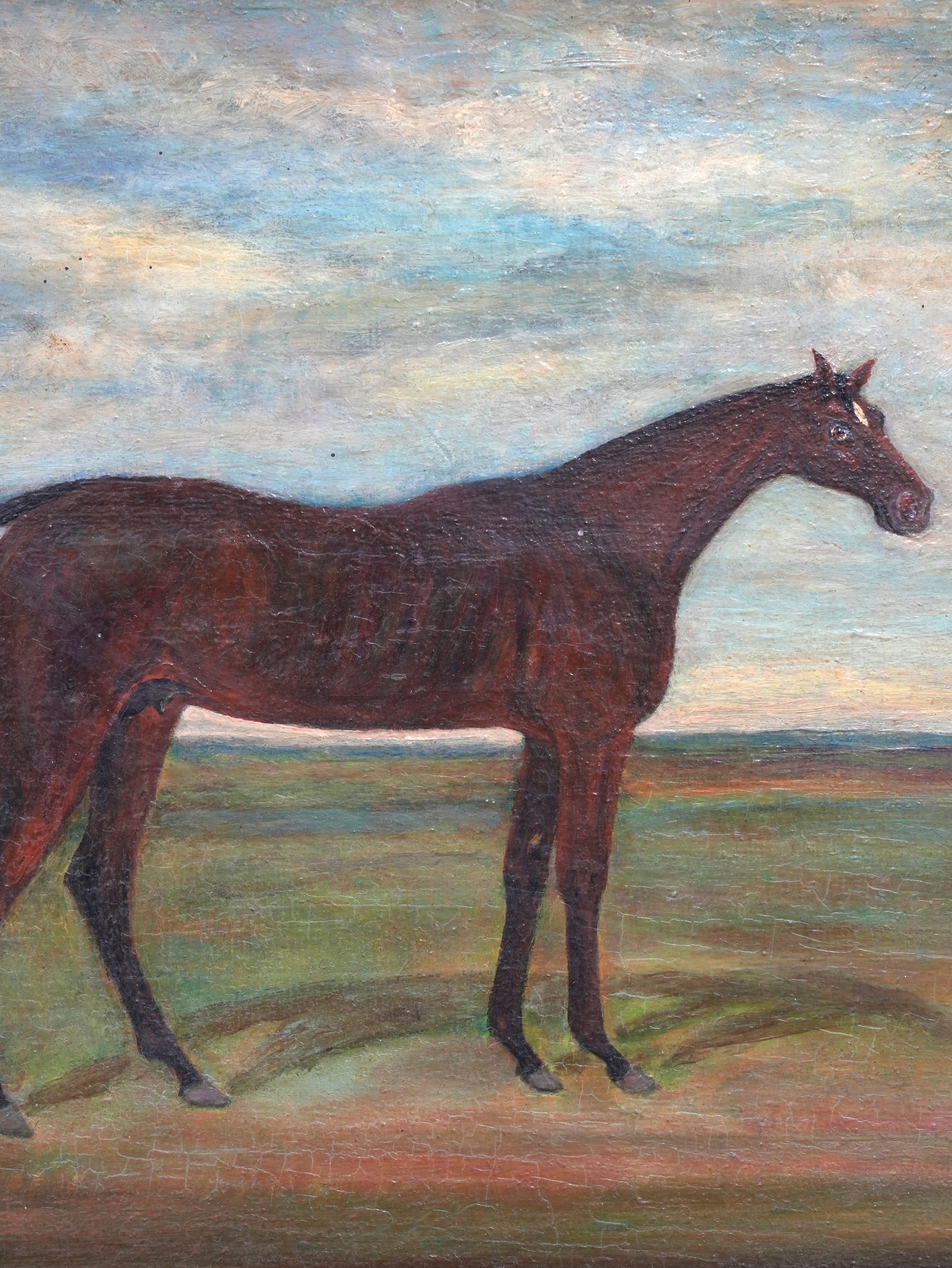 An 18th century Oil of a Bay Mare