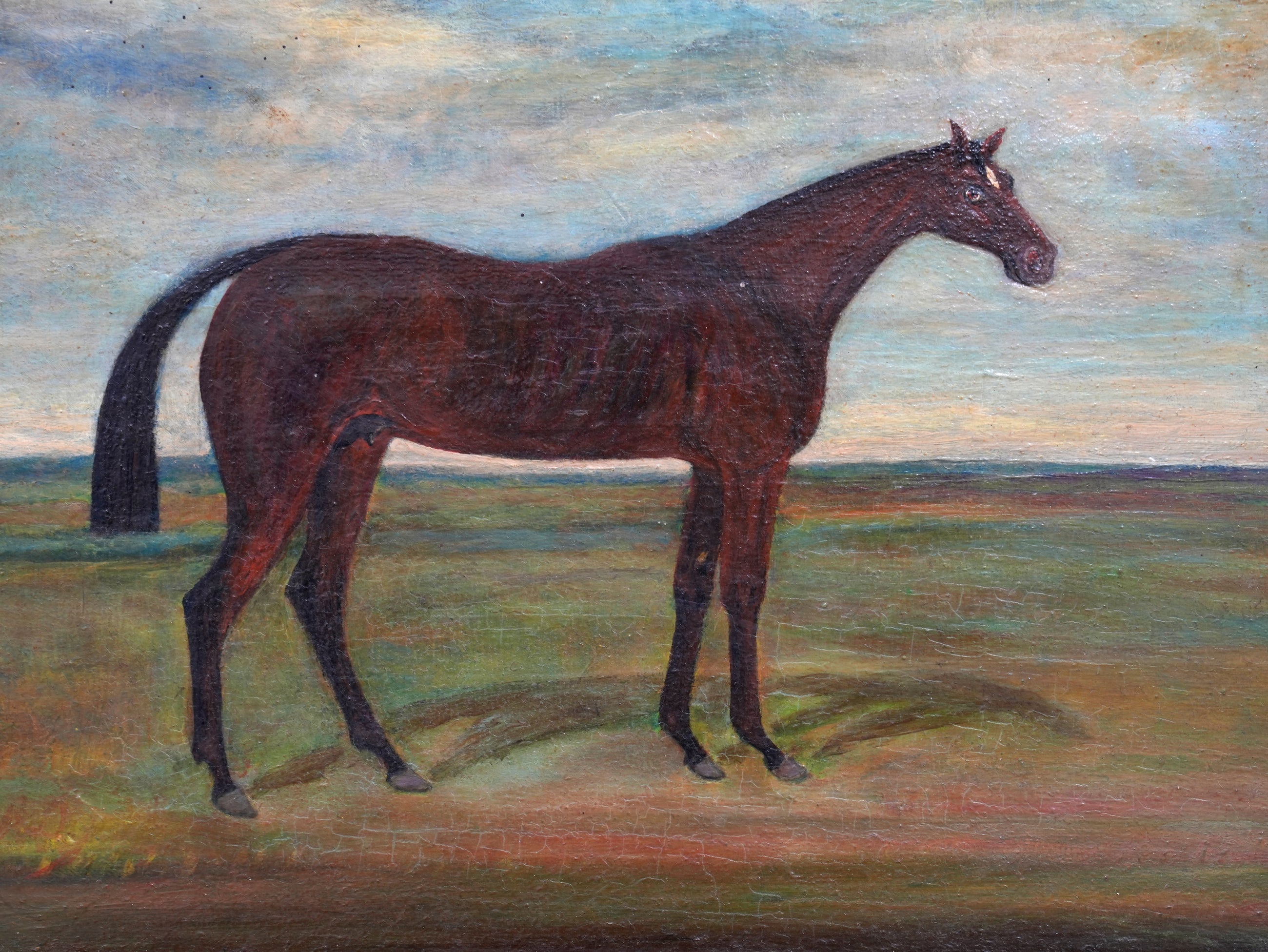 An 18th century Oil of a Bay Mare