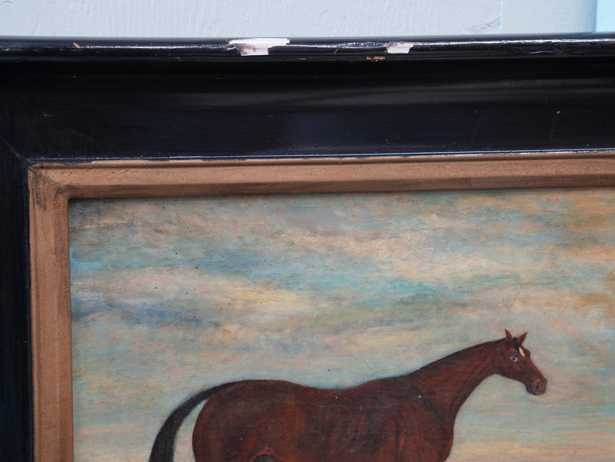 An 18th century Oil of a Bay Mare