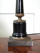 An Ebonised Timber Table Lamp