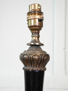 An Ebonised Timber Table Lamp