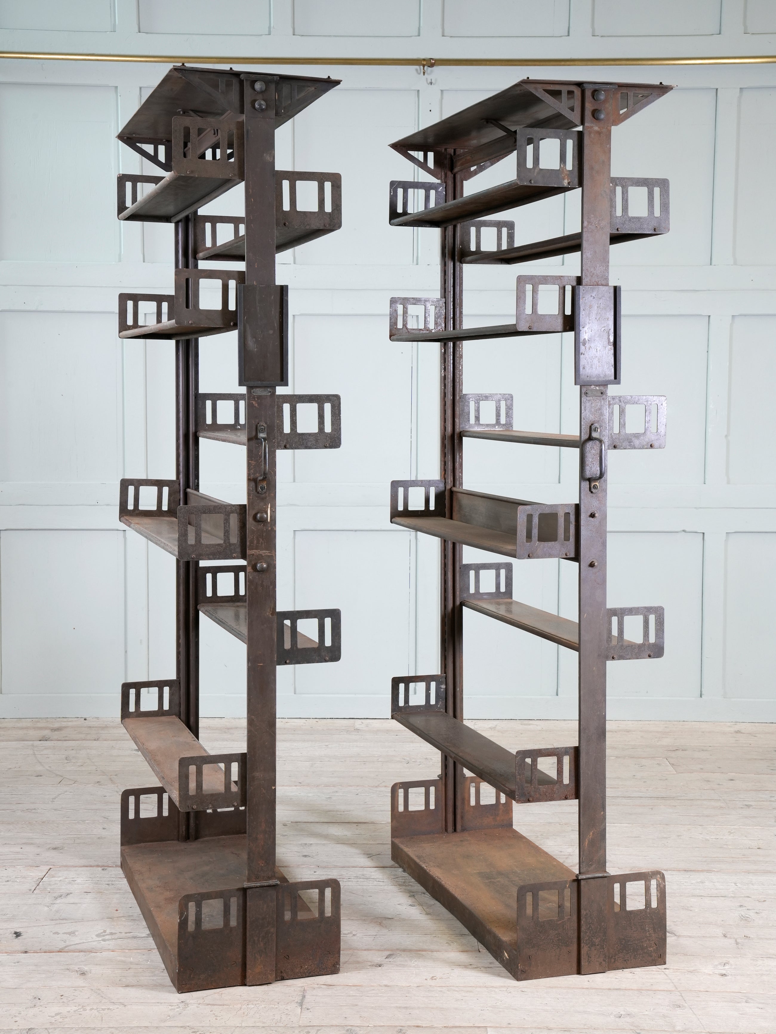 Four Steel James Gibbons Library Racking Systems