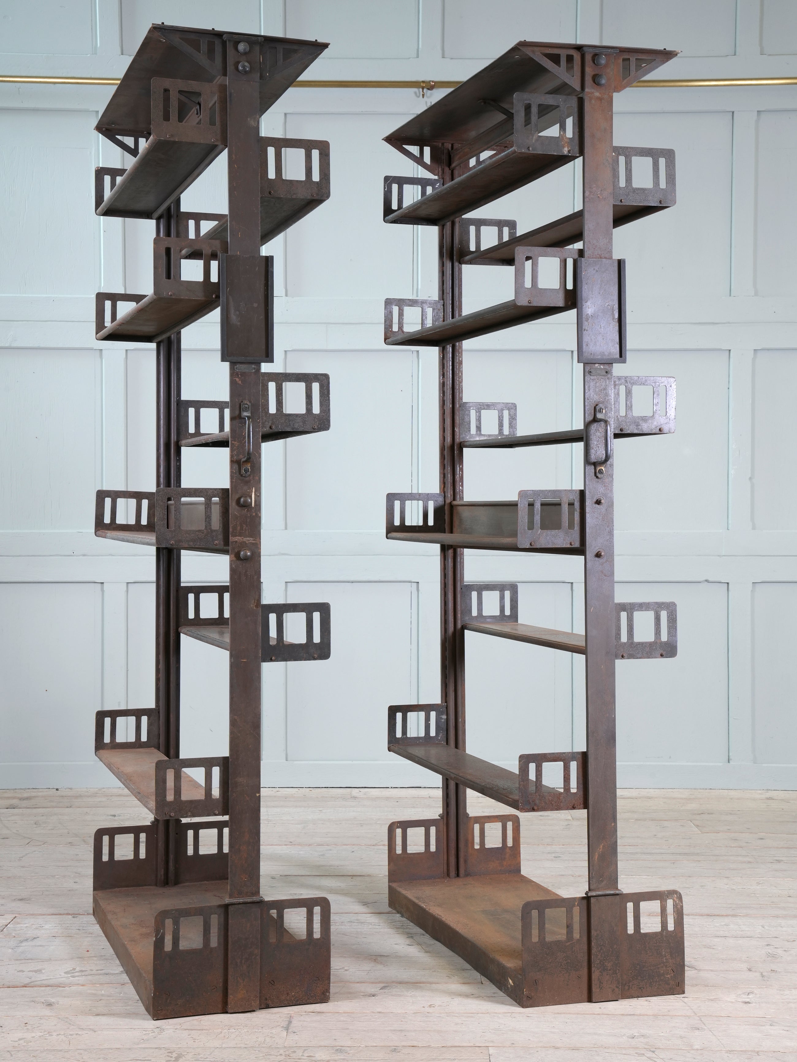 Four Steel James Gibbons Library Racking Systems