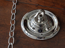 The Capel Bach Opaline Glass Pendant in Nickel