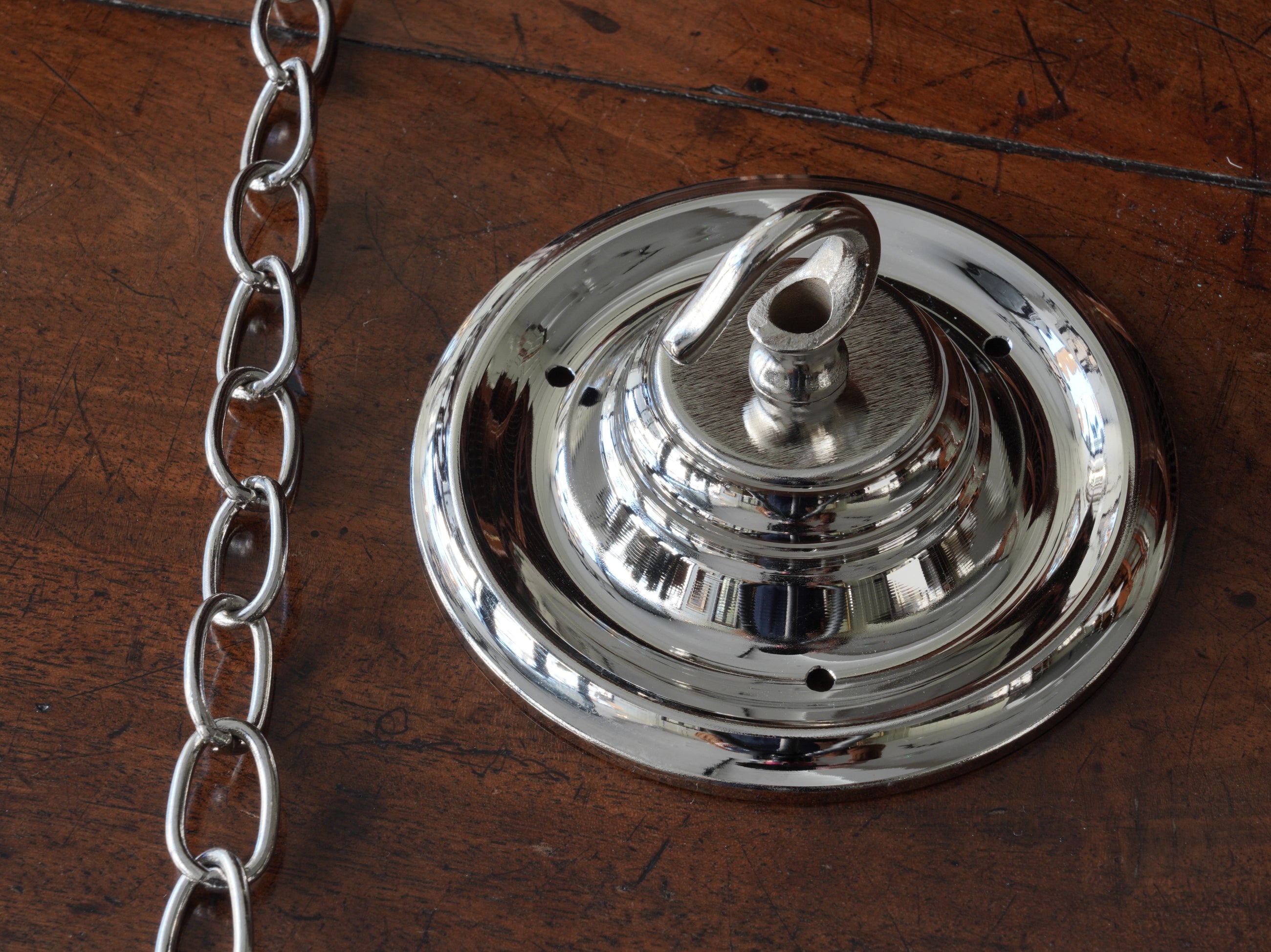 The Capel Bach Opaline Glass Pendant in Nickel