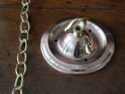 The Ellis Opaline Glass Pendant in Polished Copper