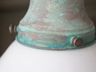 Ellis Opaline Glass Pendant Light in Verdigris