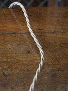 The Capel Bach Opaline Glass Pendant in Polished Copper