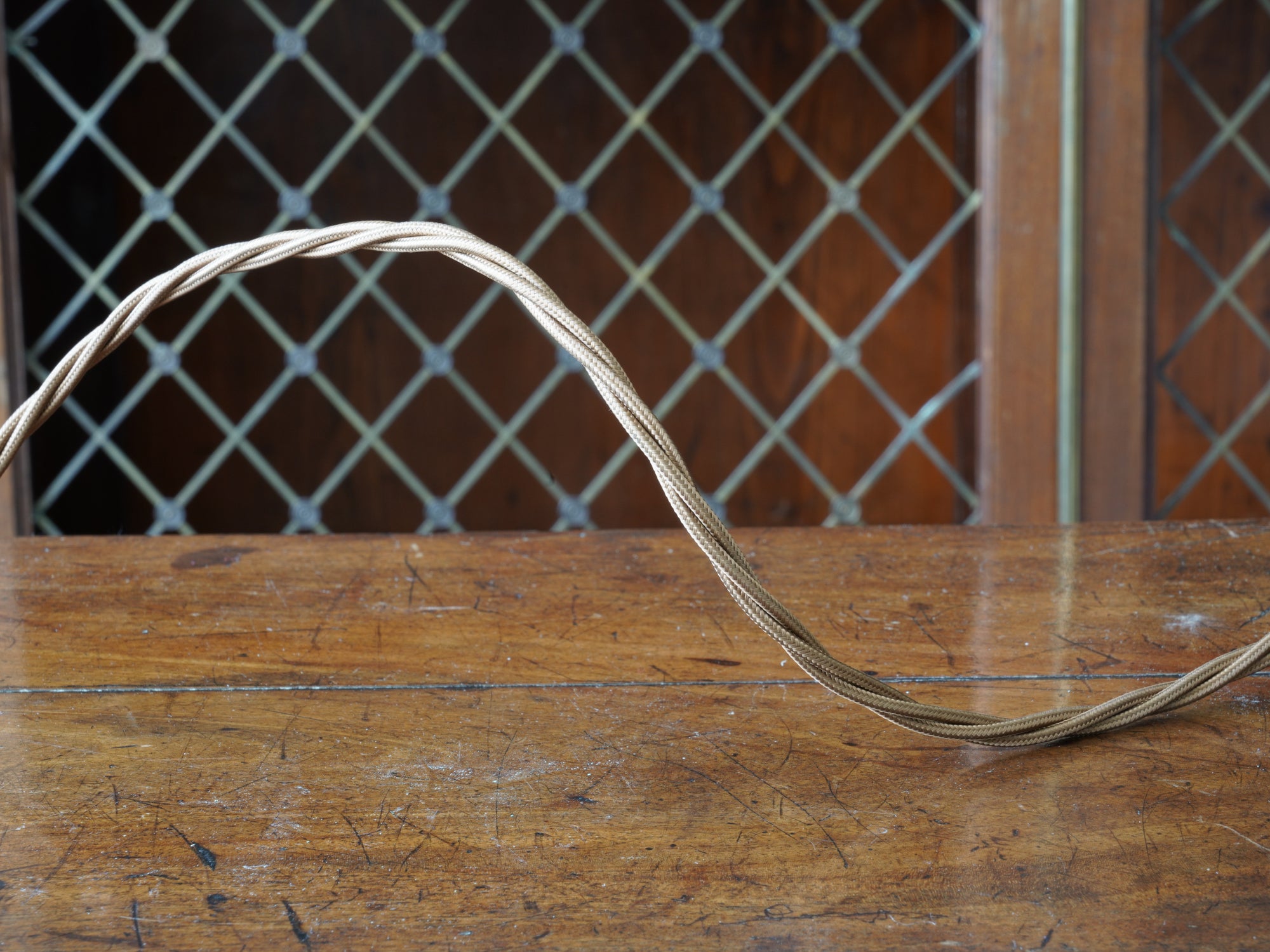 The Capel Bach Opaline Glass Pendant in Polished Copper