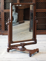 A 19th Century Oak Cheval Mirror