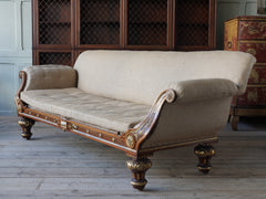 A Mid 19th Century Walnut Sofa