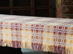 Rust & Mustard Welsh Tapestry Blanket