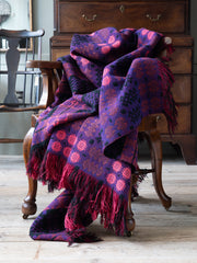 Rhubarb & Pink Caernarfon Tapestry Blanket