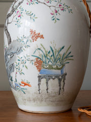 19th Century Japanese Porcelain Table Lamp