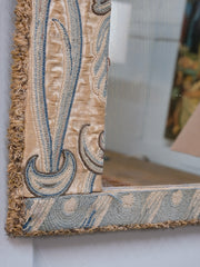 A Tapestry Framed Mirror