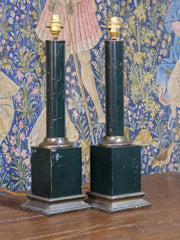 A Pair of Tole Ware Table Lamps
