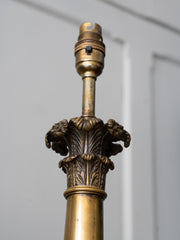 A 19th Century Brass Table Lamp