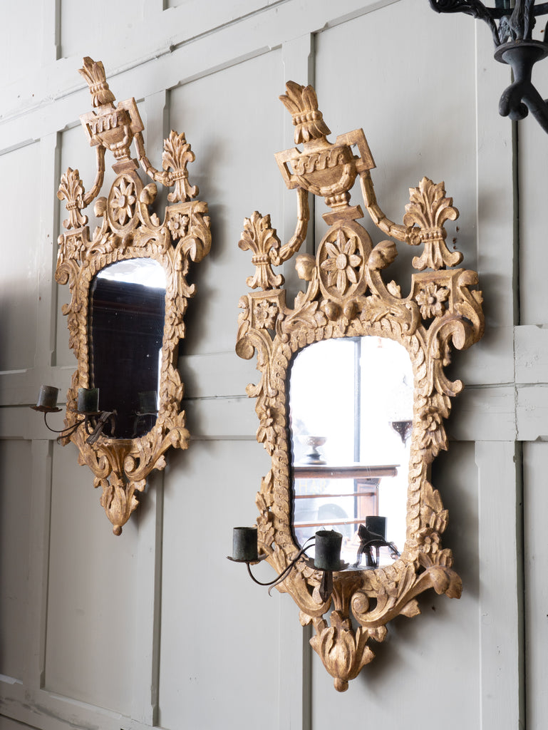A Pair of Gilt Wood 19th Century Mirrors