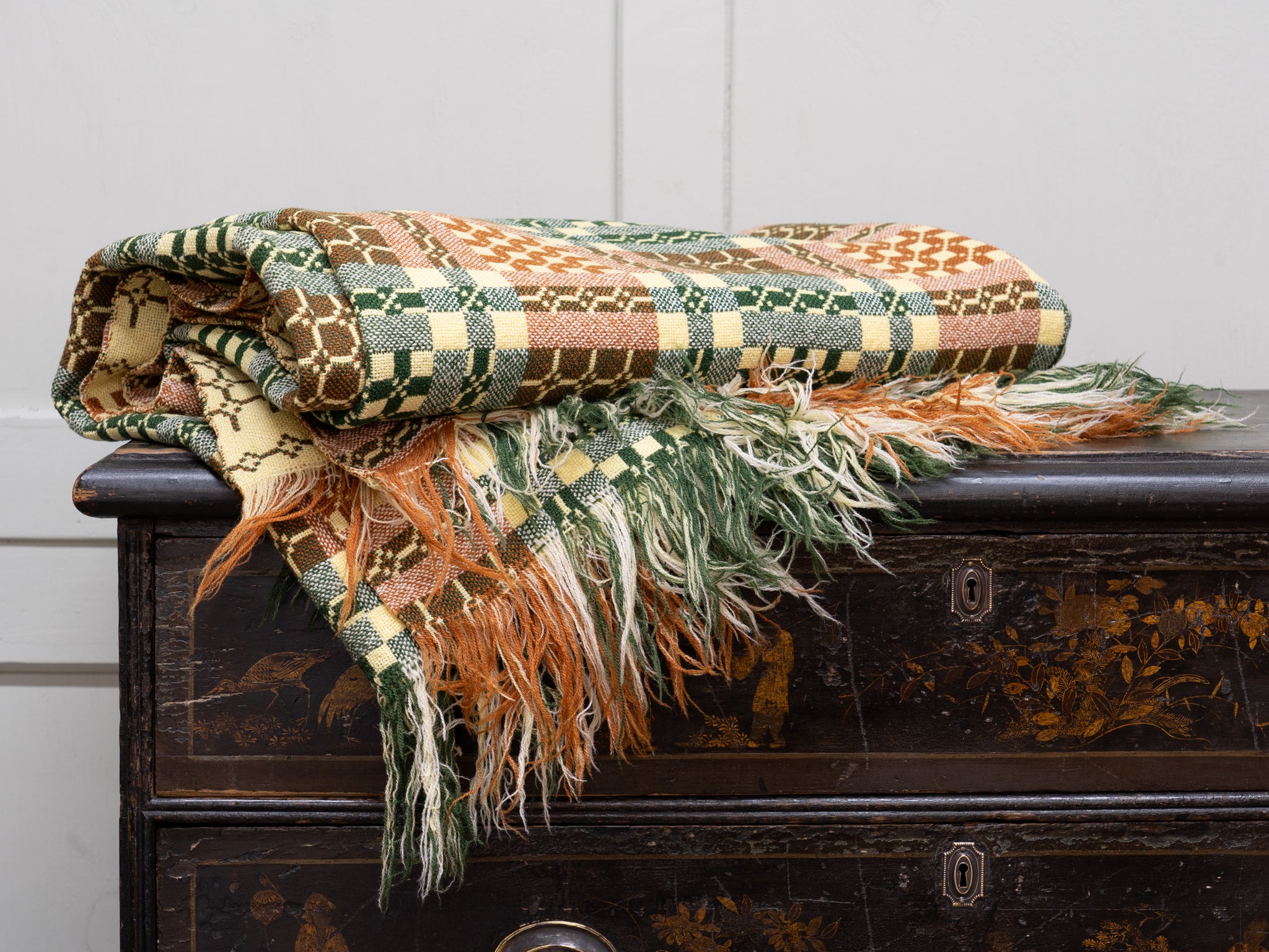 Vintage Welsh Tapestry Blanket Drew Pritchard Ltd